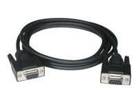 C2g 81417 C2G - Cable de módem nulo - DB-9 (H) a DB-9 (H) - 1 m - tornillos de mariposa - negro