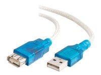 C2g 81665 C2G USB Active Extension Cable - Cable alargador USB - USB (M) a USB (H) - USB 2.0 - 5 m - activo - beige