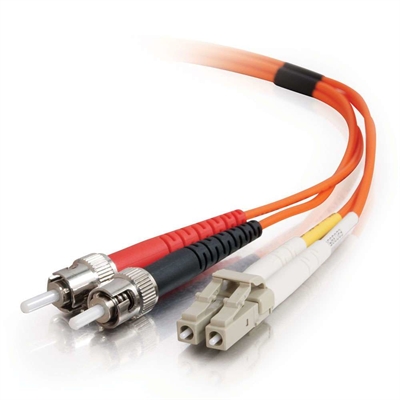 C2g 85272 C2G Low-Smoke Zero-Halogen - Cable de interconexión - LC de modos múltiples (M) a modo múltiple ST (M) - 2 m - fibra óptica - 62,5/125 micras - naranja