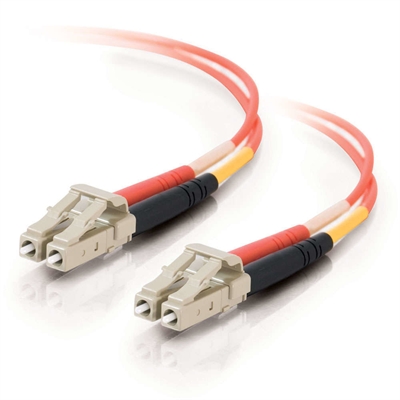 C2g 85502 C2G LC-LC 50/125 OM2 Duplex Multimode PVC Fiber Optic Cable (LSZH) - Cable de red - LC de modos múltiples (M) a LC de modos múltiples (M) - 20 m - fibra óptica - impresión a dos caras - 50/125 micras - OM2 - sin halógenos - naranja