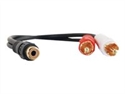 C2g 80138 - C2G Value Series Y-Cable - Adaptador de audio - RCA hembra a RCA macho - blindado - negro