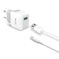 Celly TCUSBLIGHT Celly Cargador Red Salida 2 4A Y Cable Lightning Blanco - Número De Puertos Usb - Cargadores: 1