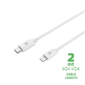 Celly USBLIGHTC2MWH - Cable Tipo C A Lightning 2M Blanco - Material: Pvc; Color Principal: Blanco; Tipo De Conec