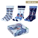 Cerda 2900001879 - Pack Calcetines 3 Piezas Stitch86%Cotton 12% Poliam 2% Elast
