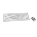 Cherry JD-0310ES - CHERRY DW 8000 - Juego de teclado y ratón - inalámbrico - 2.4 GHz - español - blanco, plat