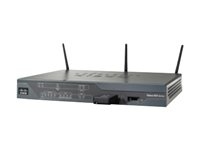 Cisco C881W-E-K9 Cisco 881 Ethernet Security - Enrutador inalámbrico - conmutador de 4 puertos - 802.11b/g/n (draft 2.0) - 2,4 GHz