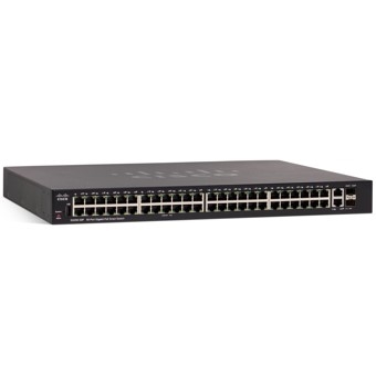 Cisco SG250-50P-K9-EU Cisco 250 Series SG250-50P - Conmutador - L3 - inteligente - 48 x 10/100/1000 (PoE+) + 2 x combo Gigabit Ethernet/Gigabit SFP - montaje en rack - PoE+ (375 W)