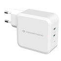 Conceptronic ALTHEA08W - El Cargador Usb - C Althea08w Ofrece Una Carga Rápida Y Eficiente - Con 2Puertos Usb Tipo 