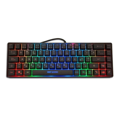 Coolbox DG-TEC65-RGB Dg Teclado Gaming Key65 Rgb - Interfaz: Usb; Disposición Del Teclado: Versión Española; Color Principal: Negro; Retroiluminación: Sí