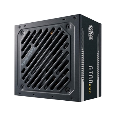 Cooler-Master MPW-7001-ACAAG-NL Cooler Master G700 Gold 80+ Gold ATX unidad de fuente de alimentación no modular de 700 W, PFC activo, tamaño de ventilador de 120 mm, cojinete de ventilador Hdb, 90 % @ eficiencia de carga típica, clasificación 80 Plus, 1 conector ATX de 24 pines, 1 conector EPS de 4+4 pines , 1 conector EPS de 8 pines, 6 conectores SATA, 3 conectores periféricos de 4 pines, 4 conectores PCI-e de 6+2 pines