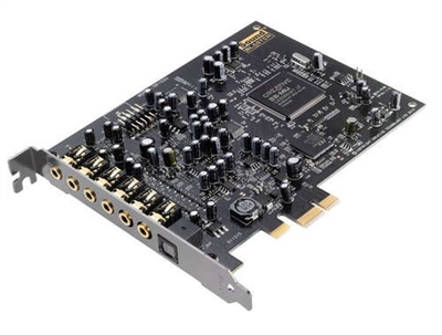 Creative-Labs 70SB155000001 Creative Labs Sound Blaster Audigy Rx. Canales de salida de audio: 7.1 canales, Calidad de audio: 24 bit, Línea de salida, relación señal/ruido: 106 dB. Interfaz de host: PCI-E. Software incluido: Sound Blaster Audigy Rx Control Panel Sound Blaster EAX Studio Creative Smart Recorder Creative.... RAM mínima: 1024 MB. Espacio mínimo de almacenamiento del disco: 600 MB