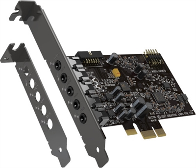 Creative-Labs 70SB187000000 Creative Labs Sound blaster audigy fx v2. Canales de salida de audio: 5.1 canales, Calidad de audio: 24 bit, Línea de salida, relación señal/ruido: 120 dB. Interfaz de host: PCI-E. Sistema operativo Windows soportado: Windows 10, Windows 11