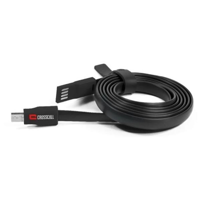 Crosscall CP.PE.NR000 Crosscall - Cable USB - Micro-USB tipo B (M) a USB (M) - USB 2.0 - 1.2 m - plano - negro / rojo