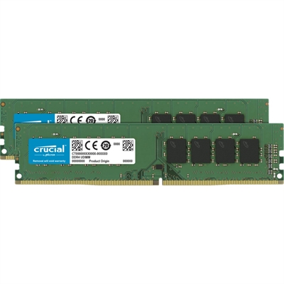 Crucial CT2K32G4DFD832A Crucial - DDR4 - 64GB: 2 x 32GB - DIMM de 288 contactos - 3200MHz / PC4-25600 - CL22 - 1.2V - sin búfer - no-ECC