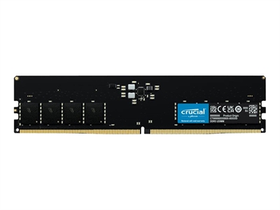 Crucial-Technology CT16G56C46U5 Memoria Ram Ddr5 6Gb Crucial - Dimm - 5600 Mhz - Pc5 44800 - Cl46 -.VDescripción Del Producto	Crucial - Ddr5 - Módulo - 6 Gb - Dimm De 288 Contactos - 5600 Mhz - Pc5 - 44800 - Sin BúferTipo De Producto	Módulo De MemoriaCapacidad	6 GbTipo De Memoria	Ddr5 Sdram - Dimm De 288 ContactosTipo De Actualización	GenéricaComprobación Integridad Datos	On - Die EccVelocidad	5600 Mhz (Pc5 - 44800)Tiempos De Latencia	Cl46Características	Fila Única -Sin BúferTensión	. V