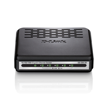 D-Link GO-SW-5G D-Link Go-Sw-5G. Tasa De Transferencia (Máx): Gbit/S, Tasa De Transferencia De Datos(Min/Max): 0, 20, 00, 200, 000, 2000 Mbps, Capacidad De Conmutación: 0 Gbit/S. Tamaño De La Tabla De Direcciones Mac: 2000 Entradas, Estándar De Red: Ieee 802.3, Ieee 802.3Ab, Ieee 802.3Az, Ieee 802.3U, Ieee 802.3X. Tipo De Interruptor: No Administrado. Tecnología De Cableado Ethernet De Cobre: 00Base-Tx, 0Base-T. Ancho: 97 Mm, Profundidad: 79 Mm, Altura: 28 MmEspecificaciones Técnicas Tasa De Transferencia (Máx): Gbit/S Tasa De Transferencia De Datos(Min/Max): 0, 20, 00, 200, 000, 2000 Mbps Full Dúplex Sí Dispone Capacidad De Conmutación: 0 Gbit/S Soporte 0G: - Tamaño De La Tabla De Direcciones Mac: 2000 Entradas Estándar De Red: Ieee 802.3, Ieee 802.3Ab, Ieee 802.3Az, Ieee 802.3U, Ieee 802.3X Soporte De Control Flow Sí Dispone Guardar Y Remitir Sí Dispone Auto Mdi / Mdi-X Sí Dispone Switch Capa: - Tipo De Interruptor: No Administrado Cantidad De Puertos: 5 Tecnología De Cableado Ethernet De Cobre: 00Base-Tx, 0Base-T Ethernet Lan (Rj-45) Cantidad De Puertos: 5 Dc-In Jack Sí Dispone Mac, Filtro De Direcciones Sí Dispone Ancho: 97 Mm Profundidad: 79 Mm Altura: 28 Mm Peso: 0.05 Kg Energía Sobre Ethernet (Poe), Soporte No Incluido Consumo Energético: 2.7 W Número De Fuente De Alimentación: Montaje En Bastidor No Incluido Color: Negro Apilabre: - Tiempo Medio Entre Fallos: 85700 H Energy Star Certificado: - Certificados: Fcc, Ices, Ce, C-Tick, Vcci, Cul/Ul, Ccc, Lvd Humedad Relativa: 0 - 90 % Alcance De Temperatura Operativa: 0 - 40 °C Temperatura: -0 - 70 °C Húmedad (En Almacenaje): 5 - 90 % Memoria Temporal: 0.25 Mb Indicadores Led Sí Dispone Energía Led Sí Dispone Manual De Usuario Sí Dispone Manual De Usuario Sí Dispone Tecnología De Conectividad: Con Conexión De Cable Wlan, Conexión No Incluido Ethernet Connexión Sí Dispone Ethernet Lan, Velocidad De Transferencia De Datos: 0, 00, 000 Mbit/S Source Data-Sheet: Icecat.Biz