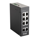 D-Link DIS-100E-8W - D-Link DIS 100E-8W - Conmutador - sin gestionar - 8 x 10/100 - montaje en riel DIN, montaj