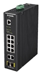 D-Link DIS-200G-12PS - D-Link DIS 200G-12PS - Conmutador - Gestionado - 10 x 10/100/1000 (8 PoE+) + 2 x SFP - mon