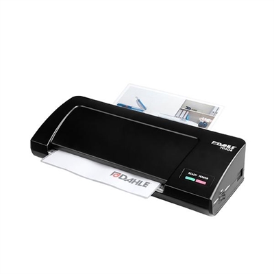 Dahle 70304-14587 Plastificadora De Documentos A4 En Color Negro Con Potencia De 575 W. Ancho Maximo De 230 Mm Y Grosor Maximo De 125 Micras Por Cara. Tiempo De Calentamiento De 40 Segundos. Apagado Automatico A Los 30 Minutos De Inactividad. Medidas: 36 X 78 X 15 Cm.