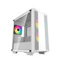 Deepcool R-CC360-WHAPM3-G-1 - TORRE M-ATX DEEPCOOL CC360 ARGB WHITE CRIST TEMP VENT ARGB: 2X120MM FRO 1X120MM TRA