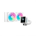 Deepcool R-LX240-WHDSNMCP-G-1 - DISIPADOR REF LIQUIDA DEEPCOOL MYSTIQUE 240 WHITE ARGB 2 VEN 120MM MULTISOCKET 2.8 TFT