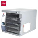 Deli E9795 - Modulo De 5 Cajones Deli. Fabricado En Plastico Color Negro Cuenta Con Llave De Seguridad.