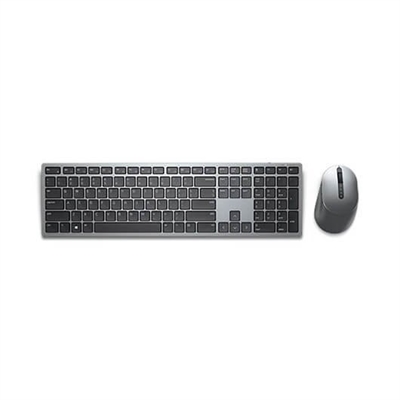 Dell KM7321WGY-SPN Dell Premier Multi-Device KM7321W - Juego de teclado y ratón - inalámbrico - 2.4 GHz, Bluetooth 5.0 - QWERTY - español - gris titanio