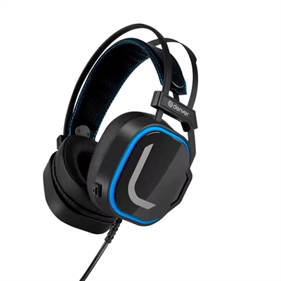 Denver GHS-131 Gaming Headset - Tipología: Cascos Con Cable; Micrófono Incorporado: Sí; Control Remoto: No; Noise Canceling: No; Conectores: Usb; Fuente De Alimentación: Usb; Color Primario: Negro