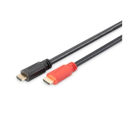 Digitus-By-Assmann AK-330105-100-S Cable De Conexi N Hdmi De Alta Velocidad Tipo A M/Amp. M/M 10.0M Full Hd Ce Gold Bl - Tipología: Hdmi 2.0; Longitud: 10 Mt; Tipologia Conector A: Hdmi (19 Pin - Type A); Formato Conector A: Macho; Tipologia Conector B: Hdmi (19 Pin - Type A); Formato Conector B: Macho; Nº De Unidades Por Paquete: 1