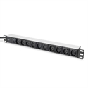 Digitus-By-Assmann DN-95404 - 1U Aluminum Pdu 19 10X Iec C13 10A 2500W 250Vac 50/60Hz Overl-Prot.,1Xc14 - Rastreable: En