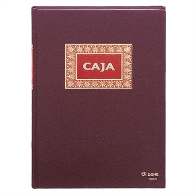 Dohe 9909 Libro De Caja Formato Folio Natural Con Encuadernacion En Tela Color Burdeos. Contiene 100 Hojas De 100 G Numeradas.