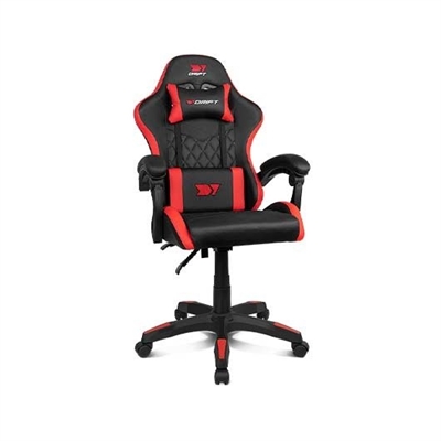 Drift DR35BR Reposabrazos acolchadosLa silla gaming DR35 cuenta con unos reposabrazos fijos y acolchados que otorgan firmeza y rigidez a toda su estructura. Además, te ofrecen una gran ergonomía y un amplio espacio para que te acomodes en diferentes posturas, incluso si te reclinas, ya que, incluyen una articulación que permite que se muevan dependiendo de la posición más o menos inclinada del respaldo.Diseñada en materiales premiumLa DR35 posee una robusta estructura recubierta de FOAM acolchado y polipiel de primera calidad. Su diseño gamer la hace perfecta para encajar en cualquier setup, incluso en aquellos que van más justo de espacio. Su textura suave te ofrecerá la máxima comodidad en tus largas sesiones de juego.Pistón de clase 3Con un sólido pistón de gas de Clase 3, soporta hasta 100 kilos de peso.Suave desplazamientoCon la DR35 podrás desplazarte de manera segura y silenciosa, puesto que incorpora una base estable de nailon en forma de estrella que descansa sobre sus cinco ruedas, dotándola de gran equilibrio.Regulable en alturaSu sólido sistema de pistón de gas, permite regular la altura de la forma que resulte más conveniente para tu espacio de juego o trabajo, pudiéndose ajustar a lo largo de todo el recorrido del pistón, siendo este de hasta 10 cm.Respaldo reclinableLa silla DR35 se adapta a tu espalda gracias a su respaldo reclinable hasta los 135º que te permitirá jugar, trabajar y también descansar entre partida y partida.Cojín lumbar y cervicalLa DR35 incorpora un cojín lumbar, que podrás ajustar mediante sus tiras, y otro cervical para cuidar la salud de tu espalda y cuello, que te permitirán disfrutar de tus juegos favoritos durante un sinfín de horas sin darte cuenta y sin que tu cuerpo se resienta.Disponible en 8 coloresGris oscura, roja, azul, rosa, negra, blanca, gris claro y rosa pastel.