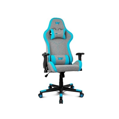 Drift DR90PROBL SILLA GAMING DRIFT DR90 PRO GRIS-AZUL PESO SOPORTADO 150KG REPOSABRAZOS 2D TELA