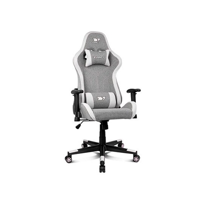 Drift DR90PROW Podrás encontrar esta original silla gamer o para escritorio con cuatro combinaciones de color distintas: gris oscuro combinado con negro, gris con blanco, gris con turquesa, y gris con rosa. La decisión más difícil será con cuál quedarte.Reposabrazos 2DDisfruta de la ergonomía que ofrecen los reposabrazos de la DR90 PRO, ya que han sido diseñados para conseguir el apoyo perfecto para mantener una postura siempre cómoda: podrás ajustarlos en altura y ángulo lateral.Diseño innovadorEsta silla gaming de tela cuenta con una sólida estructura de metal que asegura un desplazamiento delicado y la estabilidad total, lo que la hace perfecta para cualquier jugador. La transpiración está asegurada gracias a sus increíbles acabados en tela suave de alta calidad, incluso en las sesiones más largas.Pistón de gas de clase 4Con un sólido pistón de gas de Clase 4, soporta hasta 150 kilos de peso.Desplazamiento suaveDesplázate de manera segura y silenciosa con la DR90 PRO, ya que cuenta con una base estable y unas ruedas de 60 mm que ofrecen un deslizamiento perfecto en cualquier superficie.Comodidad garantizadaPara jugar, estudiar o trabajar, entre las funcionalidades de la Drift DR90PRO destaca el mecanismo de mariposa que integra, que posibilita un adecuado reparto del peso del cuerpo, mejorando tu rendimiento.Asiento regulable en alturaEntre sus distintas opciones de ajuste, la DR90 PRO también cuenta con un asiento regulable en altura, de manera que podrás adaptarla a tu espacio de juego o trabajo sin problemas.Respaldo reclinableLa silla gamer DR90 PRO ofrece enormes posibilidades de ajuste: se adapta a tu espalda gracias a un respaldo reclinable hasta los 135º que te permitirá jugar, trabajar y también descansar entre partida y partida.Cojín lumbar y cervicalIncorpora un cojín lumbar y otro cervical para cuidar la salud de tu espalda y cuello, que te permitirán disfrutar de tus juegos favoritos durante un sinfín de horas sin darte cuenta y sin que tu cuerpo se resienta.Estilo y ComodidadPodrás encontrar esta original silla gamer o para escritorio con cuatro combinaciones de color distintas: gris oscuro combinado con negro, gris con blanco, gris con turquesa, y gris con rosa. La decisión más difícil será con cuál quedarte.