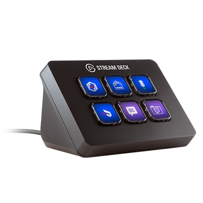 Elgato 10GAI9901 Elgato Stream Deck Mini. Formato del teclado: Mini. Estilo de teclado: Derecho. Tecnología de conectividad: Alámbrico, Interfaz del dispositivo: USB, Teclado, cantidad de teclas: 6. Longitud de cable: 1,5 m. Uso recomendado: Juego. Color del producto: Negro