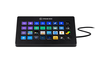 Elgato 10GAT9901 Elgato Stream Deck XL. Color de la carcasa: Negro. Ancho: 182 mm, Profundidad: 112 mm, Altura: 34 mm