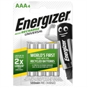 Energizer E301375701 - Blister 4 Pilas Recargables Universal Potencia 500 Mah Tipo Hr03 Energizer- Clasificación: