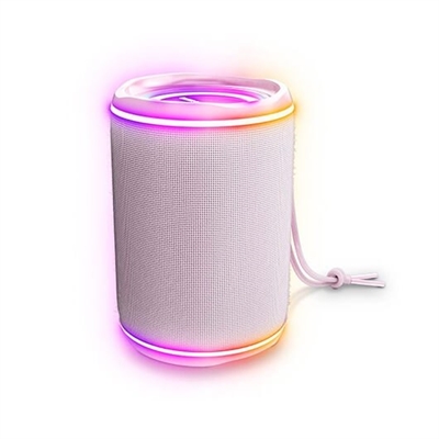 Energy-Sistem 454945 Siente La Música Con La Luz De Este Altavoz Resistente A SalpicadurasAltavoz Estéreo De 16 W Con Diferentes Secuencias De Luces Rgb - Tecnología Bluetooth 5.1 Y True Wireless Stereo Para Utilizar Dos Unidades Simultáneamente. Doble Membrana...