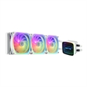 Enermax ELC-AQFA360-SQA-W - Enfriador Líquido De Cpu Aquafusion Adv Series De 360 Mm - Blanco Luminous Aurabelt Y Refl