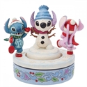 Enesco 6013061 - Enesco Presenta Esta Figura Decorativa Lilo & Stitch (Muñeco De Nieve) Tamaño: 15 Cm Fabri