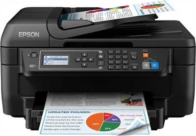 Epson C11CF76402 Epson WorkForce WF-2750DWF - Impresora multifunción - color - chorro de tinta - A4/Legal (material) - hasta 13 ppm (impresión) - 150 hojas - 33.6 Kbps - USB 2.0, Wi-Fi(n)