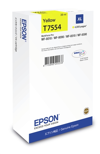 Epson C13T75544N Epson Cartucho Amarillo Xl 4000P Wf-8Xxx