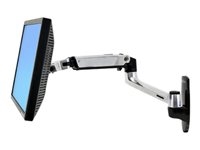 Ergotron 45-243-026 Ergotron LX - Kit de montaje (soporte para montaje en pared, brazo de monitor) - para pantalla LCD - aluminio - aluminio pulido - tamaño de pantalla: hasta 34