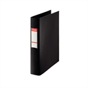 Esselte 13309 - Carpeta De Anillas Tama?O Folio Fabricada En Carton Forrado De Polipropileno Color Negro. 