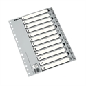 Esselte 49209 - Indice Numerico Fabricado En Polipropileno. Tamaño A4 Para La Clasificacii¿½N Y Archivo De