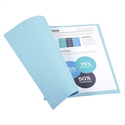 Exacompta 410006E - Subcarpeta Color Azul Claro Fabricada En Cartulina Reciclada Certificada Angel Azul Y Gram