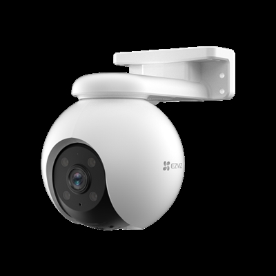 Ezviz CS-H8-R100-1H3WKFL EZVIZ H8 Pro 2K. Tipo: Cámara de seguridad IP, Colocación soportada: Interior y exterior, Tecnología de conectividad: Inalámbrico y alámbrico. Tipo de montaje: Pared/poste, Color del producto: Negro, Blanco, Factor de forma: Esférico. Iluminación mínima: 0,5 lx, Ángulo de visión de la lente, horizontal: 89°, Ángulo de visión de la lente, vertical: 46°. Tipo de sensor: CMOS, Tamaño del sensor óptico: 25,4 / 2,7 mm (1 / 2.7). Distancia de visión nocturna: 30 m, Distancia de visión nocturna en blanco y negro: 30 m, Distancia de visión nocturna en color: 20 m