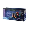 Faber-Castell 254603 - Marcador Fluorescente De Tinta De Base De Agua Con Punta Biselada En 2 Grosores De Trazo: 