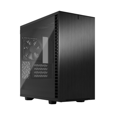 Fractal-Design FD-C-DEF7M-02 Fractal Design Define 7 Mini. Tipo: PC, Color del producto: Negro, Formas de factor de tarjeta madre soportadas: micro ATX, Mini-DTX, Mini-ITX. Factores de forma de la fuente de alimentación compatibles: ATX. Ventiladores frontales instalados: 1x 140 mm, Diámetro de ventiladores frontales soportados: 120,140 mm, Ventiladores traseros instalados: 1x 120 mm. Tamaños de disco duro soportados: 2.5,3.5, Factor de forma de disco SSD: 2.5. Ancho: 205 mm, Profundidad: 399 mm, Altura: 406 mm