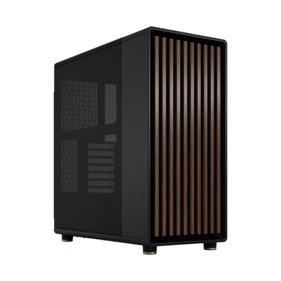 Fractal-Design FD-C-NOR1C-01 Fractal Design North. Tipo: PC, Color del producto: Negro, Formas de factor de tarjeta madre soportadas: ATX, micro ATX, Mini-ITX. Factores de forma de la fuente de alimentación compatibles: ATX. Ventiladores frontales instalados: 2x 140 mm, Diámetro de ventiladores frontales soportados: 120,140 mm, Diámetro de ventiladores traseros soportados: 120 mm. Tamaños de disco duro soportados: 2.5,3.5. Ancho: 215 mm, Profundidad: 447 mm, Altura: 469 mm